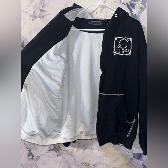 Coogi Hoodie Mens Full Zip Embroidered Sweatshirt Size XL Y2K Thick - Picture 5 of 7